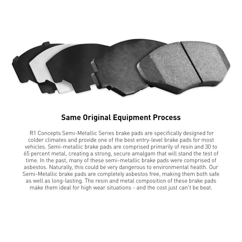 R1 02-24 Kia Soul Front Semi Met Brake Pads-Brake Pads - OE-Grocery Getter Performance