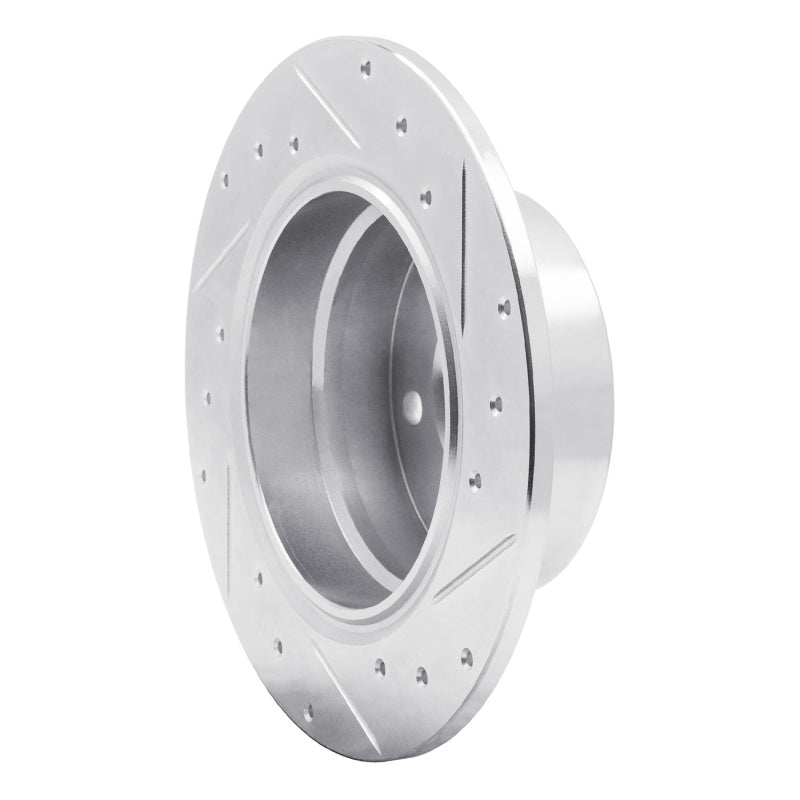 R1 03-06 BMW Z4 Rear Left Drilled & Slotted Silver Brake Rotor-Brake Rotors - Slot & Drilled-Grocery Getter Performance