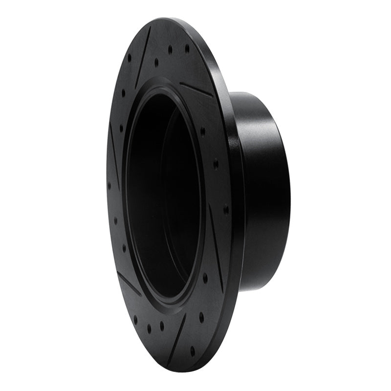 R1 03-06 BMW Z4 Rear Right Drilled & Slotted Black Brake Rotor-Brake Rotors - Slot & Drilled-Grocery Getter Performance