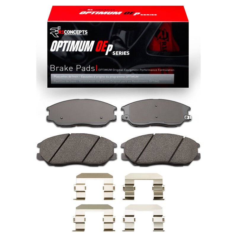 R1 04-06 Hyundai XG350 Front Optimum OE Pads & Hardware Kit-Brake Pads - OE-Grocery Getter Performance