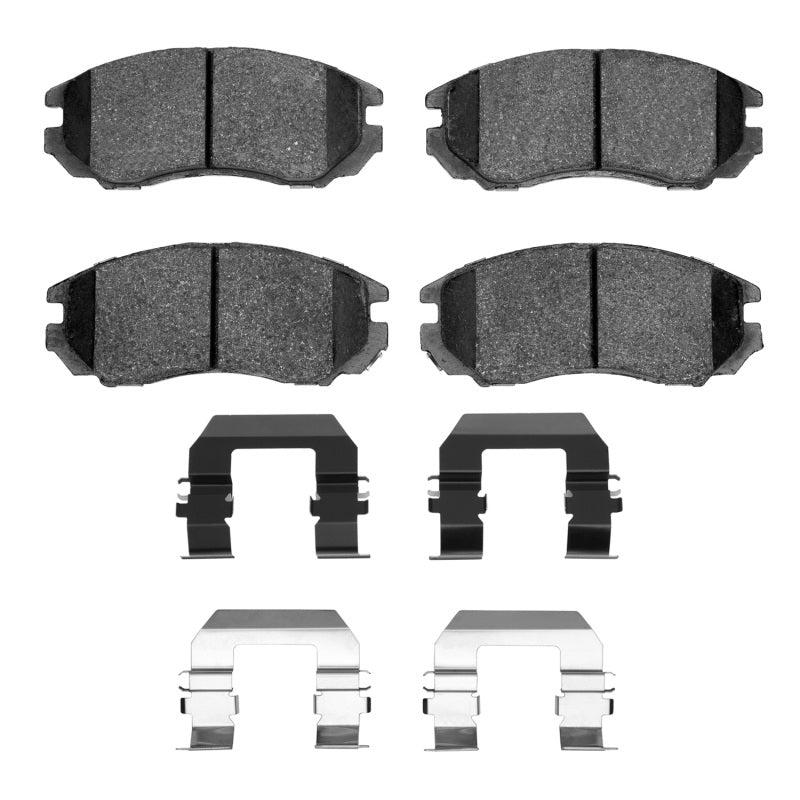 R1 04-08 Hyundai Tiburon Front Ceramic Pads & Hardware Kit-Brake Pads - OE-Grocery Getter Performance