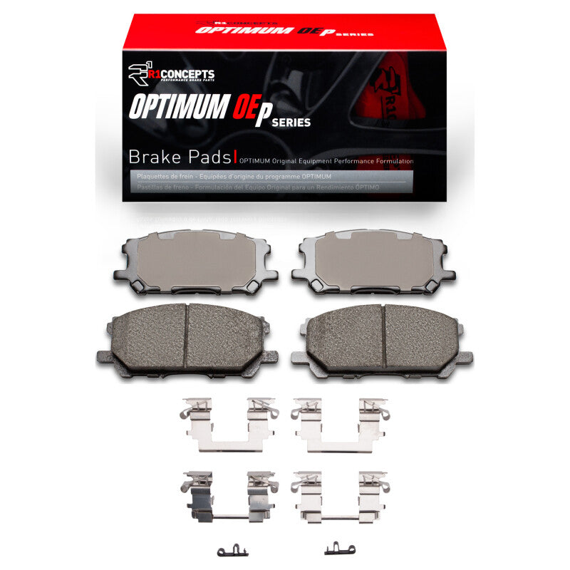 R1 04-09 Lexus RX350 Front Optimum OE Brake Pads & Hardware Kit-Brake Pads - OE-Grocery Getter Performance