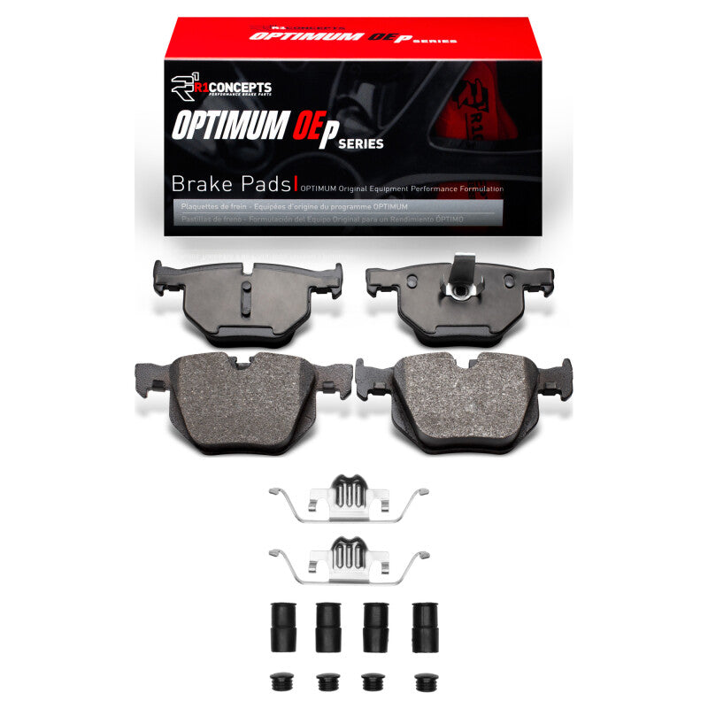 R1 04-10 BMW 525XI Rear Optimum OE Pads & Hardware Kit-Brake Pads - OE-Grocery Getter Performance