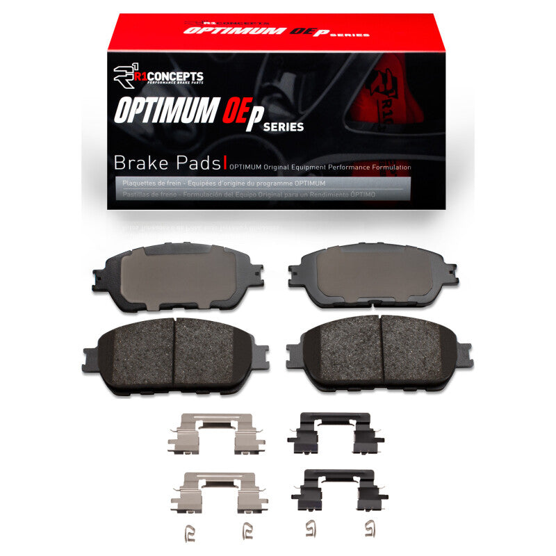 R1 04-10 Toyota Camry Front Optimum OE Brake Pads & Hardware Kit-Brake Pads - OE-Grocery Getter Performance