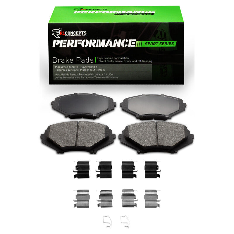 R1 04-11 Mazda RX-8 Front Performance Sport Pads & Hardware Kit-Brake Pads - Performance-Grocery Getter Performance