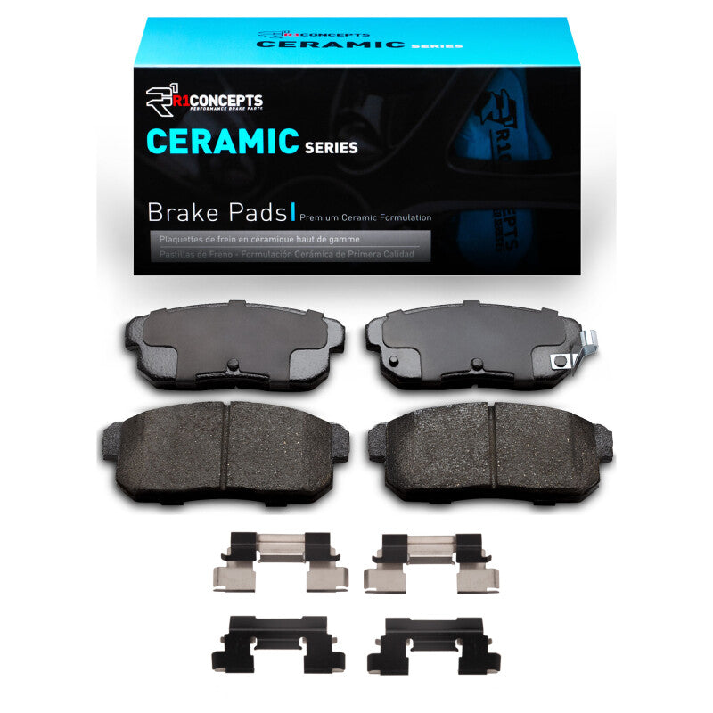 R1 04-11 Mazda RX-8 Rear Ceramic Brake Pads & Hardware Kit-Brake Pads - OE-Grocery Getter Performance