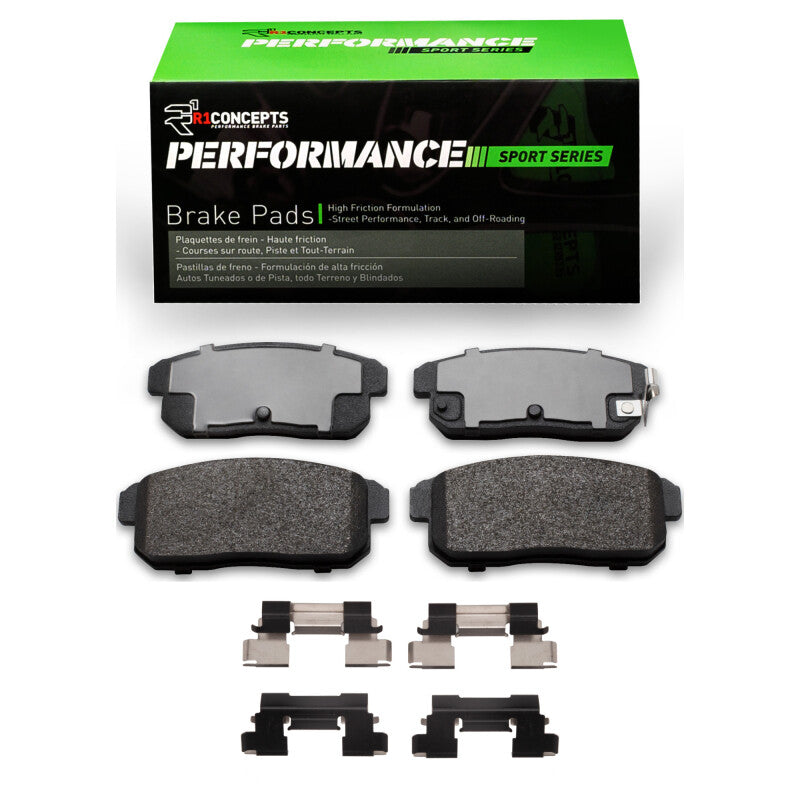 R1 04-11 Mazda RX-8 Rear Performance Sport Pads & Hardware Kit-Brake Pads - Performance-Grocery Getter Performance