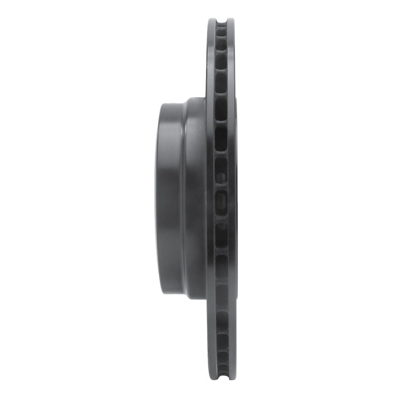 R1 05-08 BMW 760I Rear Left Drilled & Slotted Black Brake Rotor-Brake Rotors - Slot & Drilled-Grocery Getter Performance