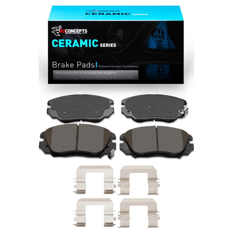 R1 05-11 Hyundai Sonata Front Ceramic Brake Pads & Hardware Kit-Brake Pads - OE-Grocery Getter Performance