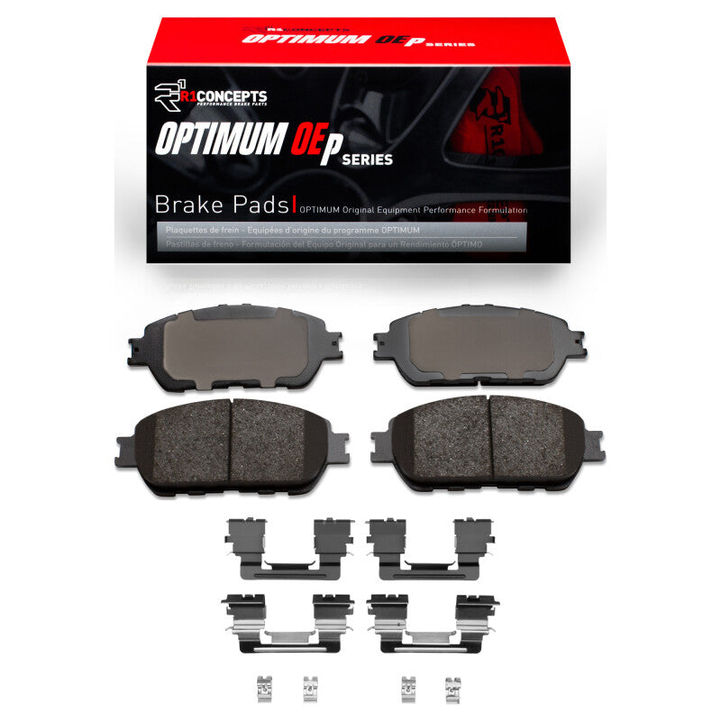 R1 05-15 Toyota Tacoma Front Optimum OE Pads & Hardware Kit-Brake Pads - OE-Grocery Getter Performance