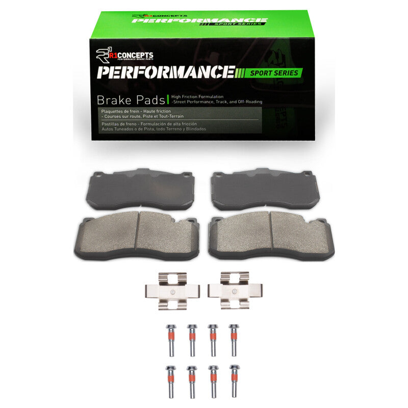 R1 06-13 BMW 330I Front Performance Sport Pads & Hardware Kit-Brake Pads - Performance-Grocery Getter Performance