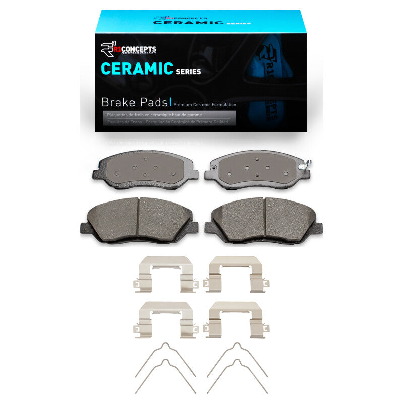 R1 06-19 Hyundai Santa Fe XL Front Ceramic Pads & Hardware Kit-Brake Pads - OE-Grocery Getter Performance