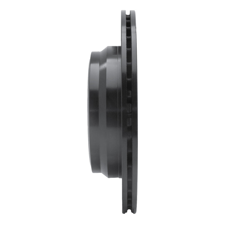 R1 06-20 BMW 328I Rear Left Drilled & Slotted Black Brake Rotor-Brake Rotors - Slot & Drilled-Grocery Getter Performance