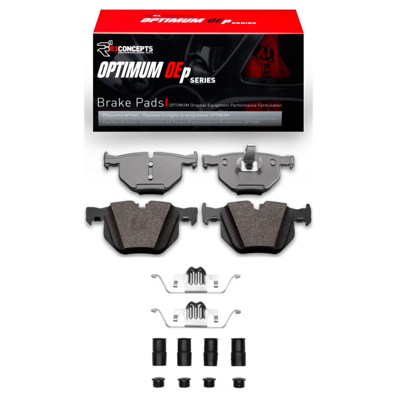 R1 07-14 BMW X6 Rear Optimum OE Pads & Hardware Kit-Brake Pads - OE-Grocery Getter Performance