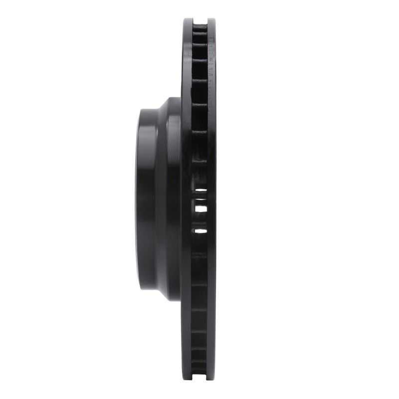 R1 07-15 BMW 335I Front Right Drilled & Slotted Black Brake Rotor-Brake Rotors - Slot & Drilled-Grocery Getter Performance