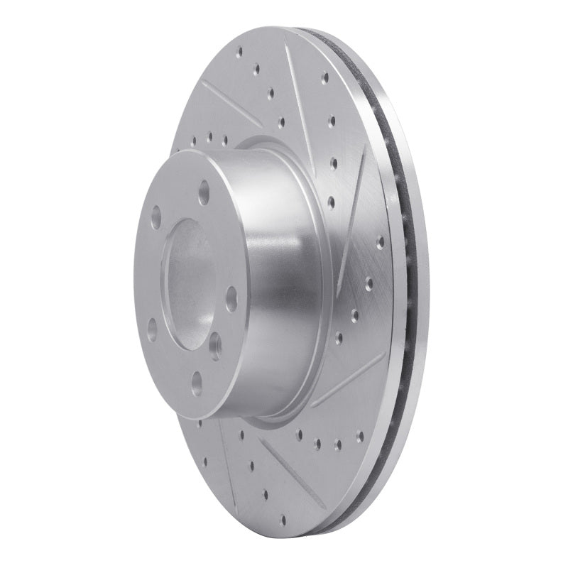 R1 07-21 BMW 228I Front Right Drilled & Slotted Silver Brake Rotor-Brake Rotors - Slot & Drilled-Grocery Getter Performance