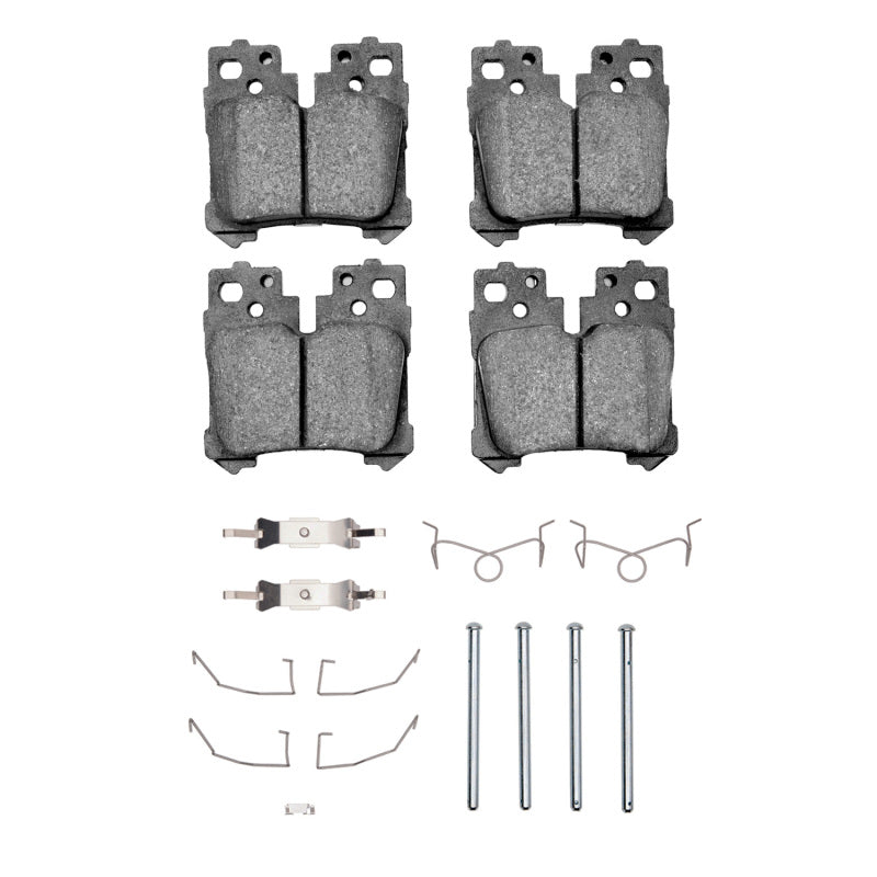 R1 07-25 Lexus LS500h Rear Semi Met Pads & Hardware Kit-Brake Pads - OE-Grocery Getter Performance