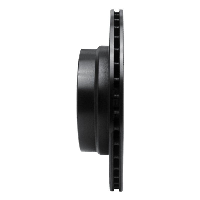 R1 08-13 BMW 135IS Rear Right Drilled & Slotted Black Brake Rotor-Brake Rotors - Slot & Drilled-Grocery Getter Performance