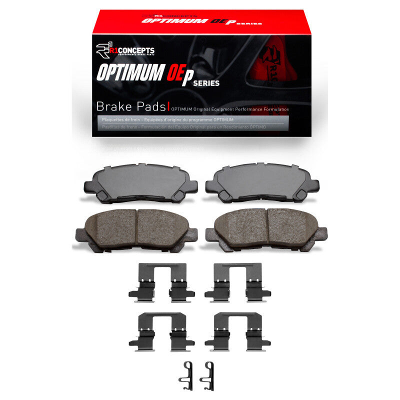 R1 08-13 Toyota Highlander Rear Optimum OE Pads & Hardware Kit-Brake Pads - OE-Grocery Getter Performance