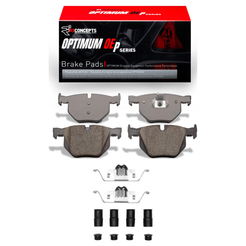 R1 08-19 BMW X6 Rear Optimum OE Pads & Hardware Kit-Brake Pads - OE-Grocery Getter Performance