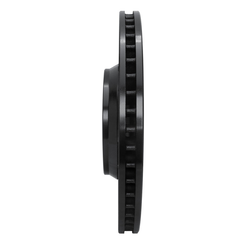 R1 09-15 Toyota Venza Front Right Drilled & Slotted Black Brake Rotor-Brake Rotors - Slot & Drilled-Grocery Getter Performance