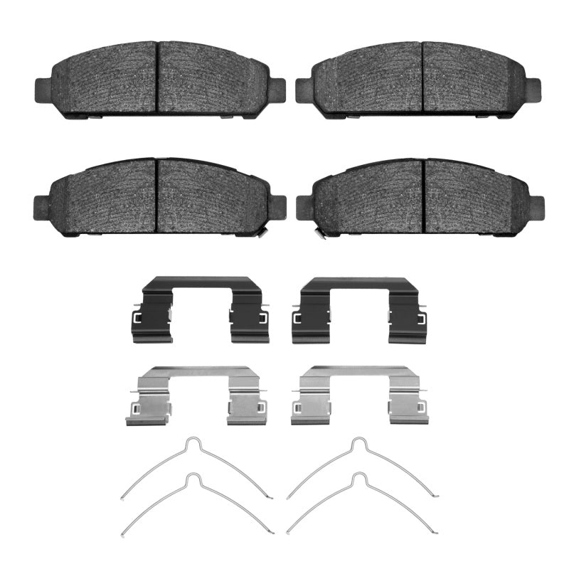 R1 09-15 Toyota Venza Front Semi Met Pads & Hardware Kit-Brake Pads - OE-Grocery Getter Performance