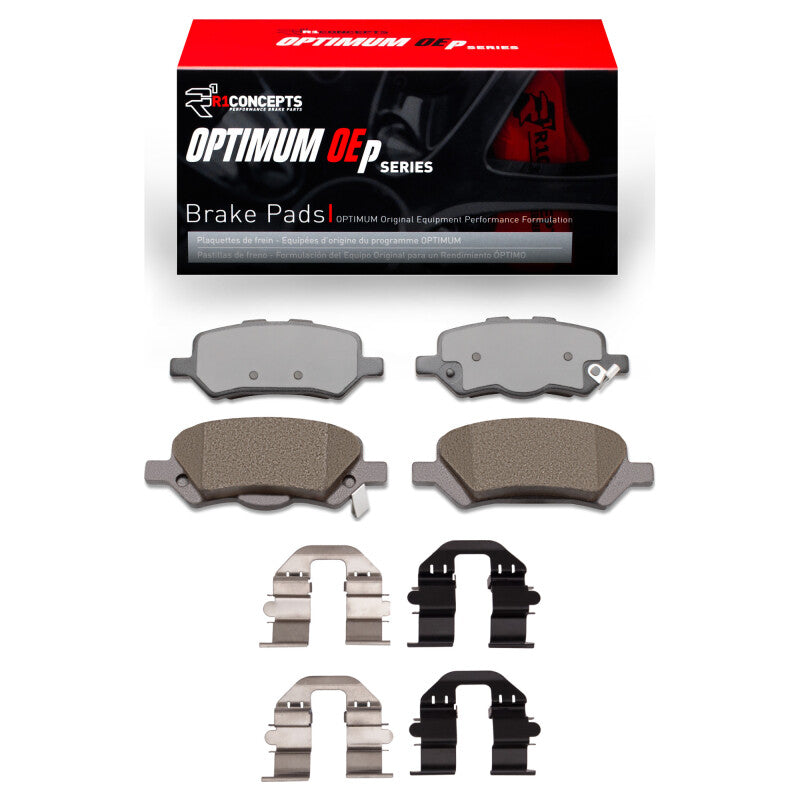 R1 09-15 Toyota Venza Rear Optimum OE Pads & Hardware Kit-Brake Pads - OE-Grocery Getter Performance
