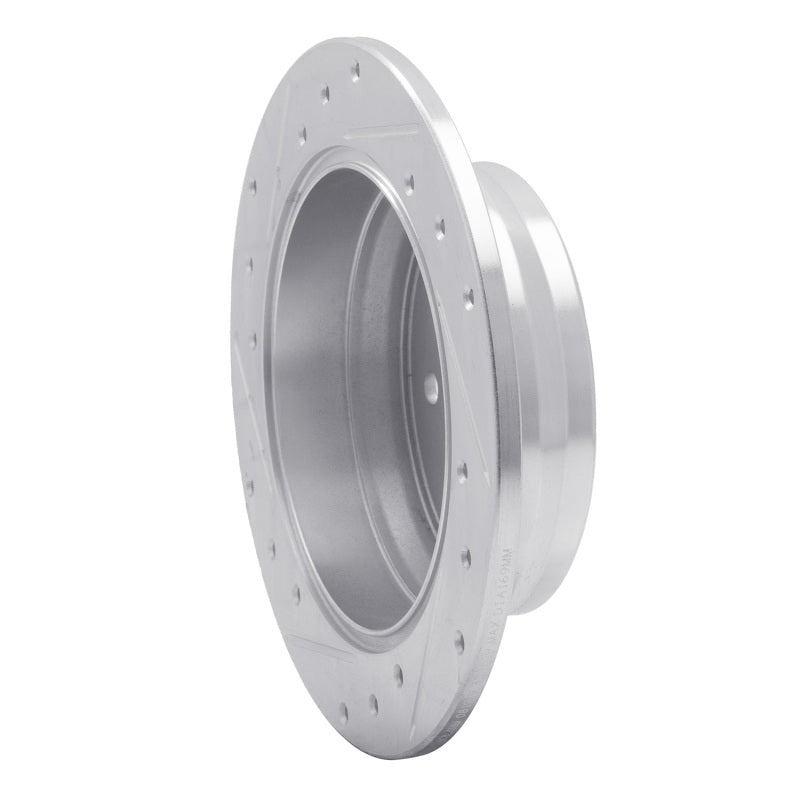 R1 09-16 Hyundai TUCSON Rear Right Drilled & Slotted Silver Brake Rotor-Brake Rotors - Slot & Drilled-Grocery Getter Performance