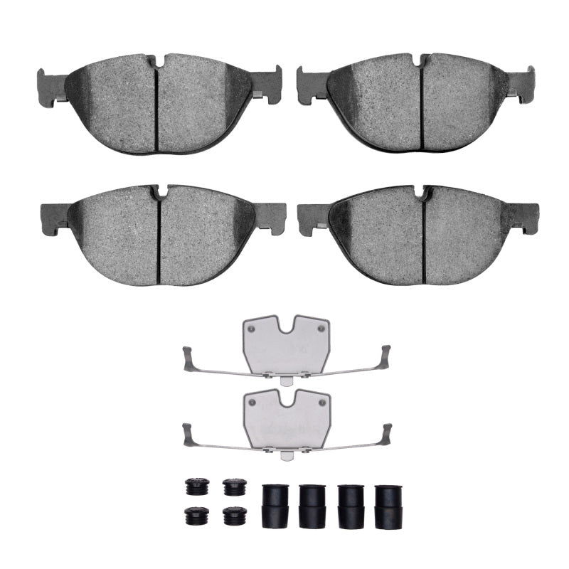 R1 09-18 BMW 535I Front Semi Met Pads & Hardware Kit-Brake Pads - OE-Grocery Getter Performance