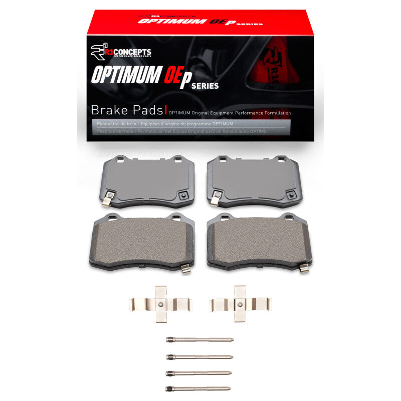 R1 10-16 Hyundai Genesis Coupe Rear Optimum OE Brake Pads & Hardware Kit-Brake Pads - OE-Grocery Getter Performance