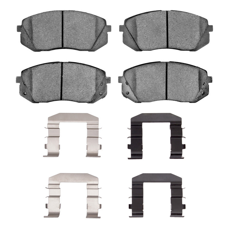 R1 10-17 Hyundai Tucson Front Semi Met Pads & Hardware Kit-Brake Pads - OE-Grocery Getter Performance