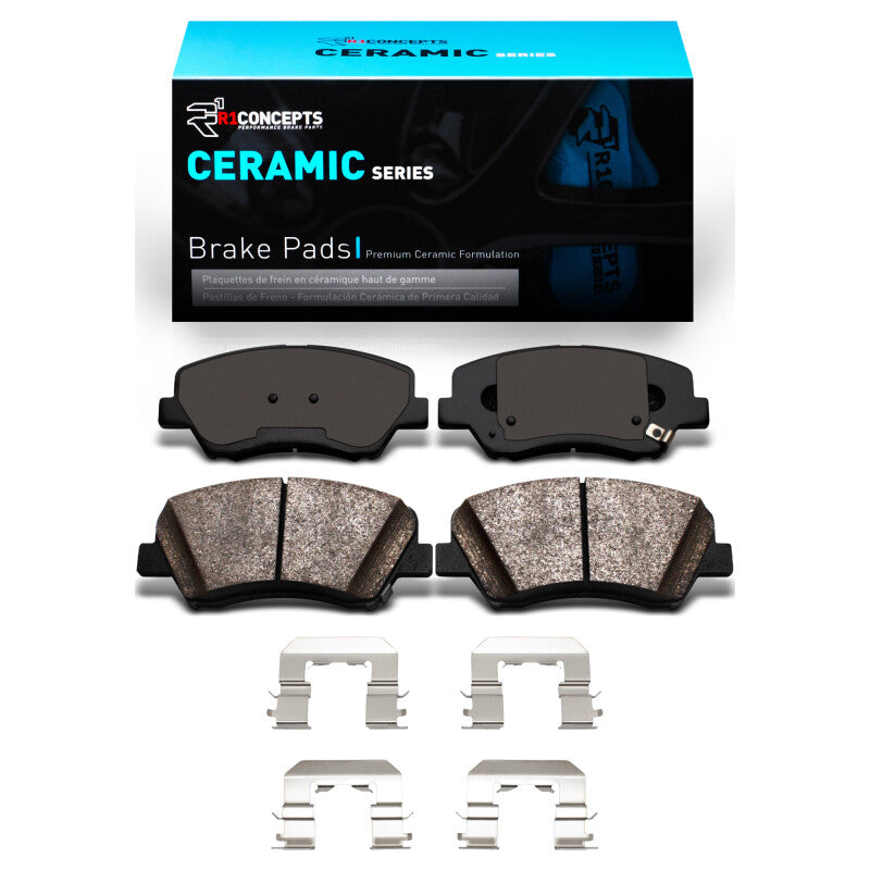 R1 10-24 Hyundai Elantra Front Ceramic Brake Pads & Hardware Kit-Brake Pads - OE-Grocery Getter Performance