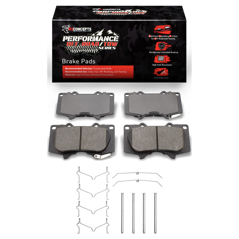 R1 10-24 Lexus GX460 Front Performance Off-Road/Tow Brake Brake Pads & Hardware Kit-Brake Pads - Performance-Grocery Getter Performance