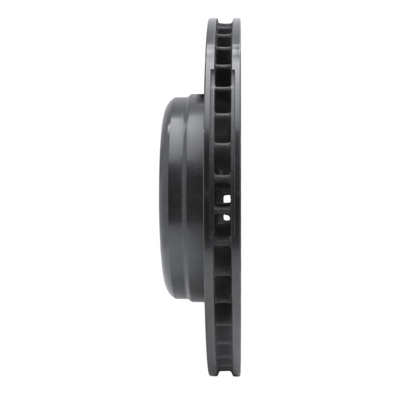 R1 11-16 BMW Z4 Front Left Drilled & Slotted Black Brake Rotor-Brake Rotors - Slot & Drilled-Grocery Getter Performance
