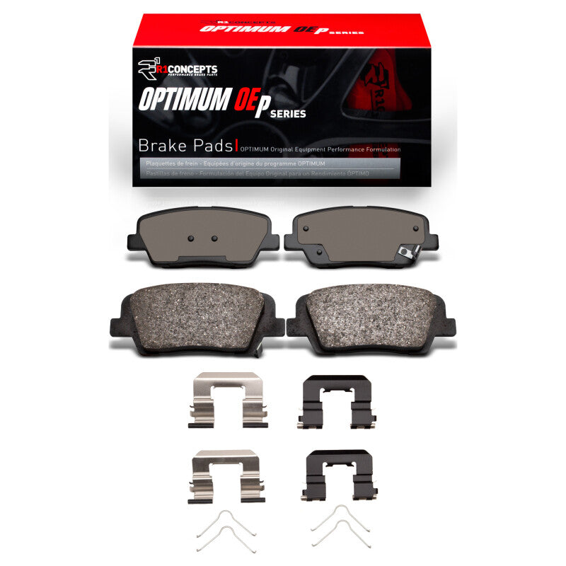 R1 11-17 Hyundai Equus Rear Optimum OE Pads & Hardware Kit-Brake Pads - OE-Grocery Getter Performance