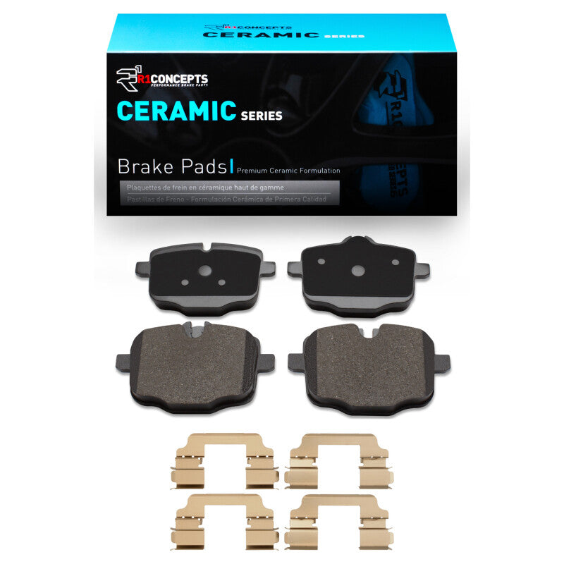R1 11-19 BMW 535I Rear Ceramic Brake Pads & Hardware Kit-Brake Pads - OE-Grocery Getter Performance