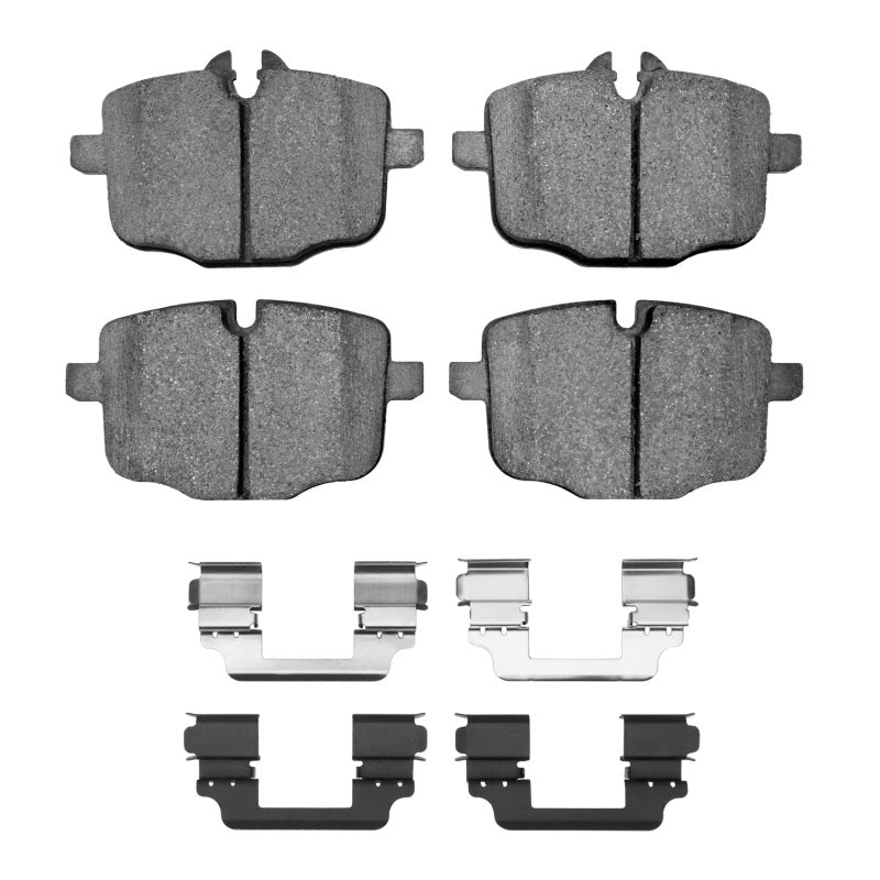 R1 11-19 BMW 640I Coupe Rear Semi Met Pads & Hardware Kit-Brake Pads - OE-Grocery Getter Performance