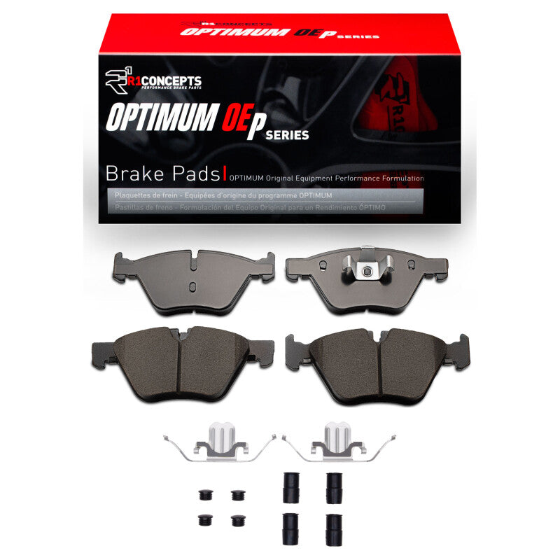 R1 12-13 BMW 125i (Mexico) Front Optimum OE Pads & Hardware Kit-Brake Pads - OE-Grocery Getter Performance