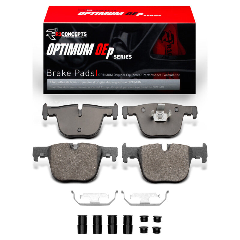 R1 12-20 BMW 330I Rear Optimum OE Pads & Hardware Kit-Brake Pads - OE-Grocery Getter Performance