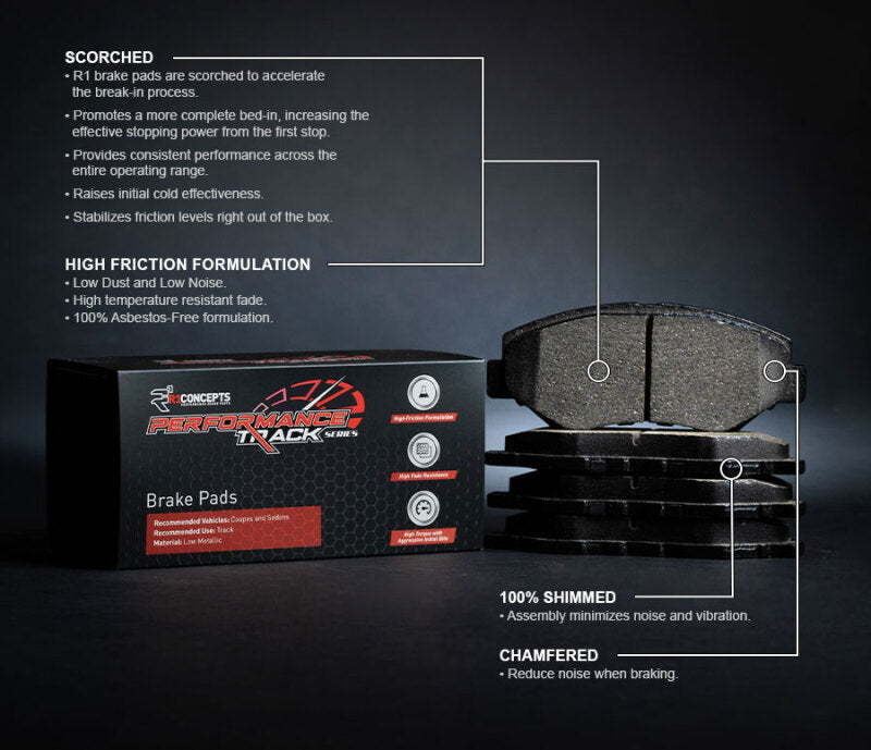 R1 12-21 BMW M6 Front Track/Street Brake Pads-Brake Pads - Racing-Grocery Getter Performance