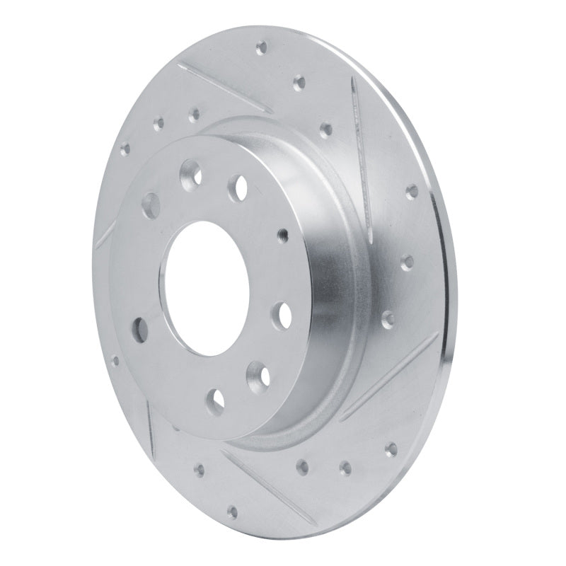 R1 14-25 Mazda 3 Rear Right Drilled & Slotted Silver Brake Rotor-Brake Rotors - Slot & Drilled-Grocery Getter Performance