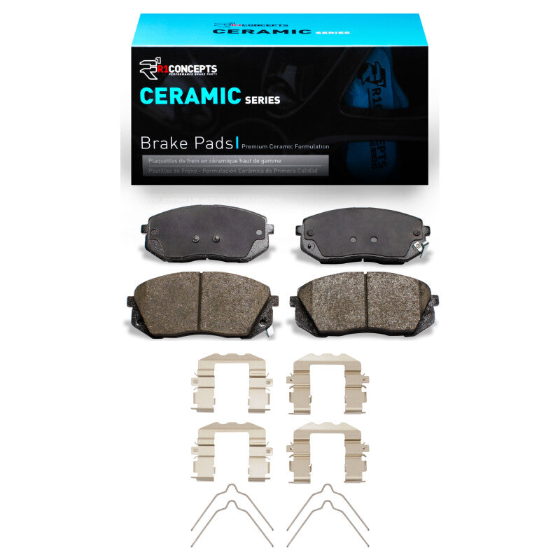 R1 15-23 Hyundai Sonata Front Ceramic Brake Pads & Hardware Kit-Brake Pads - OE-Grocery Getter Performance