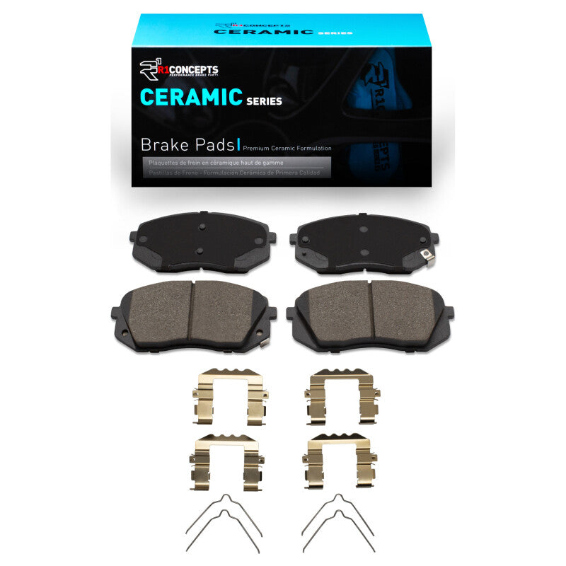 R1 16-20 Hyundai Sonata Front Ceramic Brake Pads & Hardware Kit-Brake Pads - OE-Grocery Getter Performance