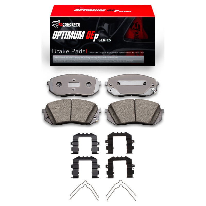 R1 16-20 Hyundai Sonata Front Optimum OE Pads & Hardware Kit-Brake Pads - OE-Grocery Getter Performance