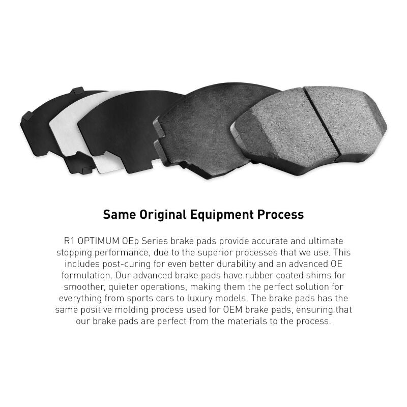 R1 16-21 BMW X3 Rear Optimum OE Brake Pads-Brake Pads - OE-Grocery Getter Performance