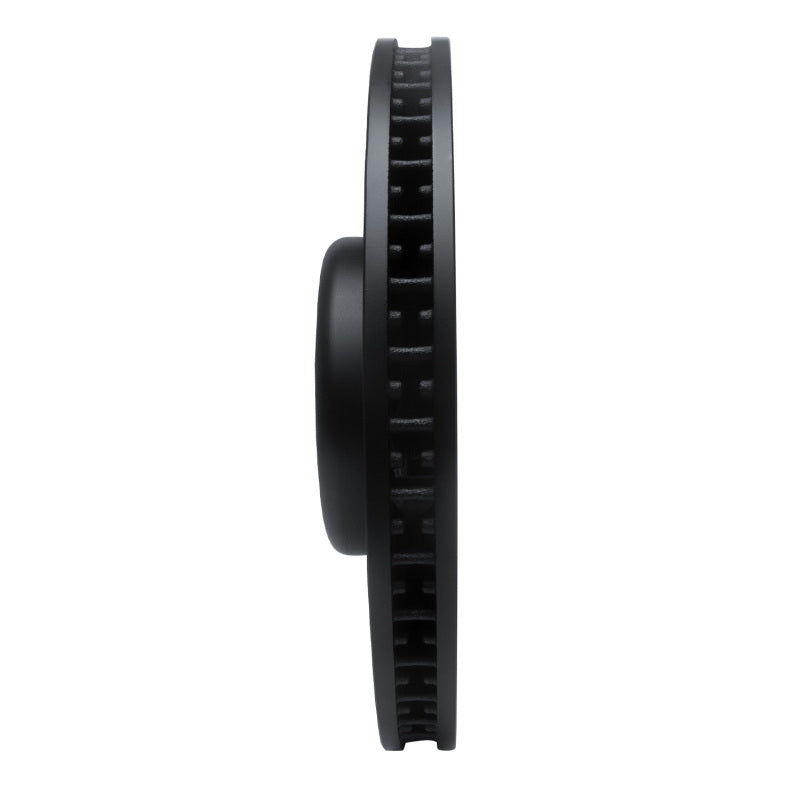 R1 16-25 BMW i7 Right Front Drilled & Slotted Black Brake Rotor-Brake Rotors - Slot & Drilled-Grocery Getter Performance