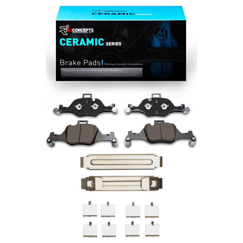R1 17-25 BMW 430I Front Ceramic Brake Pads & Hardware Kit-Brake Pads - OE-Grocery Getter Performance