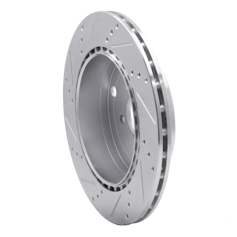 R1 17-25 Subaru BRZ Rear Right Drilled & Slotted Silver Brake Rotor-Brake Rotors - Slot & Drilled-Grocery Getter Performance
