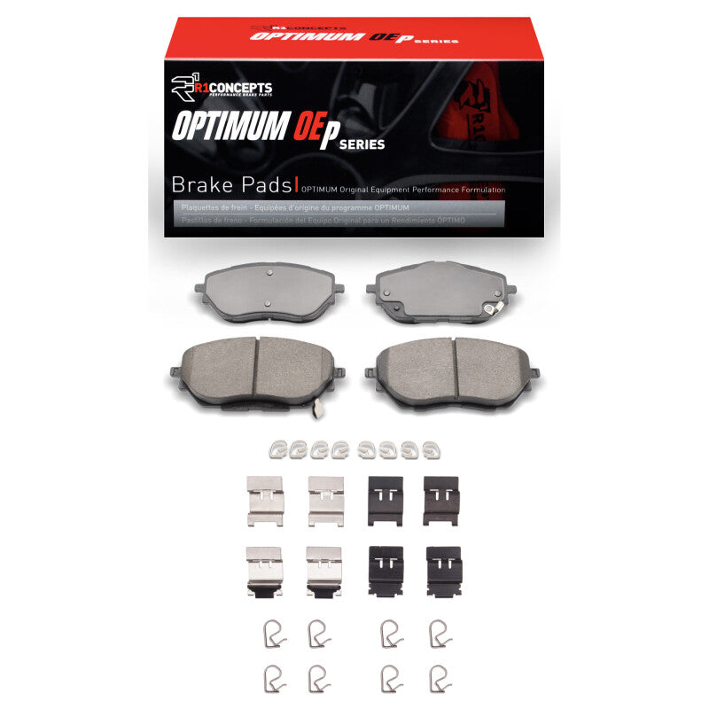 R1 18-22 Toyota C-HR Front Optimum OE Pads & Hardware Kit-Brake Pads - OE-Grocery Getter Performance