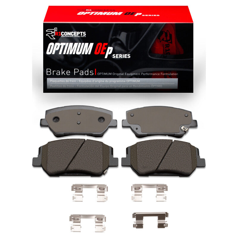 R1 19-20 Hyundai Santa Fe Front Optimum OE Brake Pads & Hardware Kit-Brake Pads - OE-Grocery Getter Performance